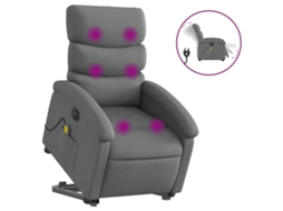Electric Stand Up Massage Recliner Chair, Electric Stand Up Massage Recliner Chairs Vidaxl Cinzeto Tecido