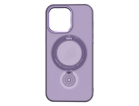 Suporte Casa Magsafe Para Iphone 14 Pro Max Totu Pele Sintética Roxo