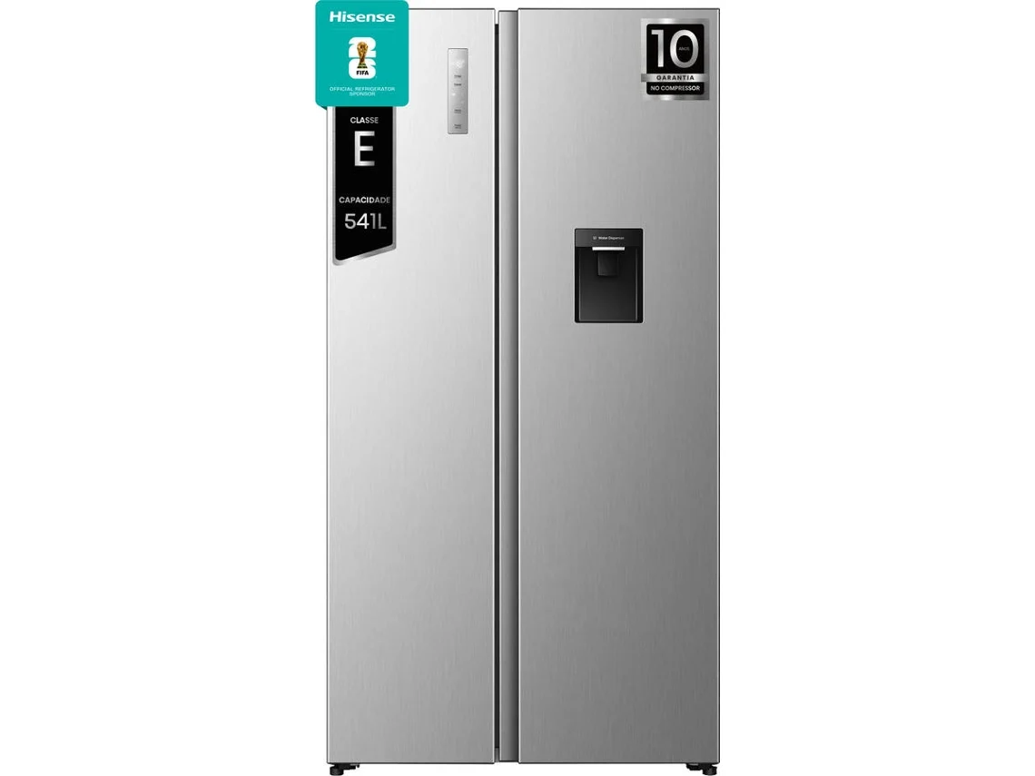 Frigorífico Americano SBS HISENSE RS3P558NMIE (Outlet Grade B - No Frost - 178.6 cm - 541 L - Cinzento)