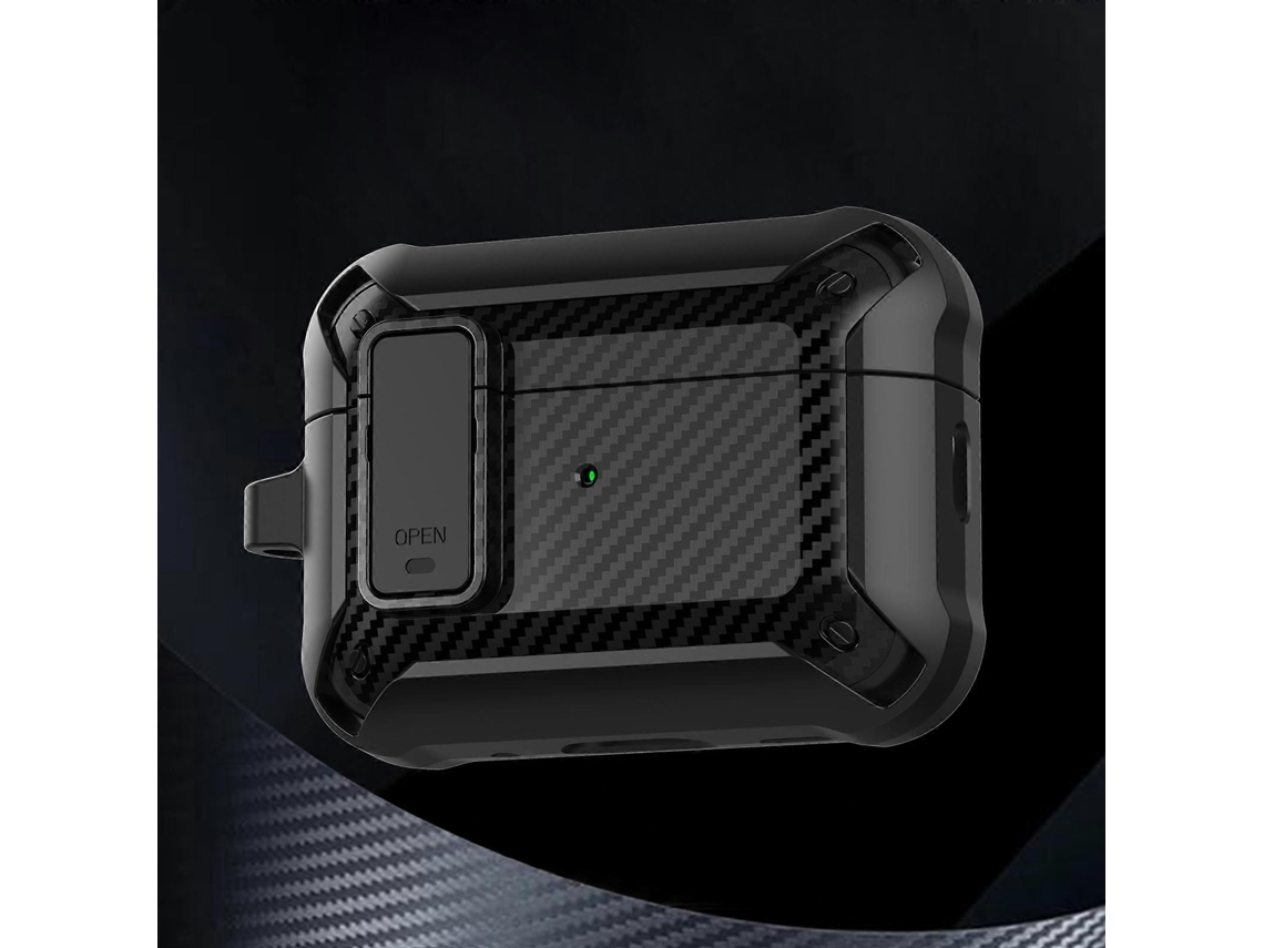 Capa protetora de fibra de carbono Bumblebee para AirPods Pro 2 GIECY