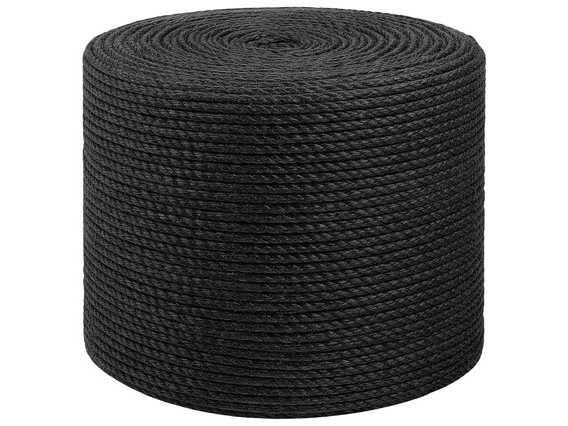 Vidaxl Corda De Juta 4 Mm Preto 100% Juta Tossa