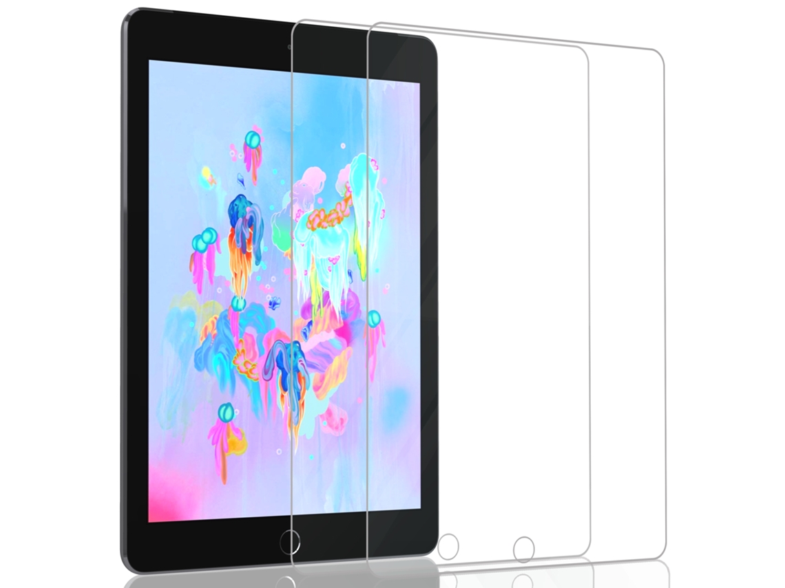 Kit com 2 películas para iPad (9,7") 6ª geração, vidro temperado 9H-3D