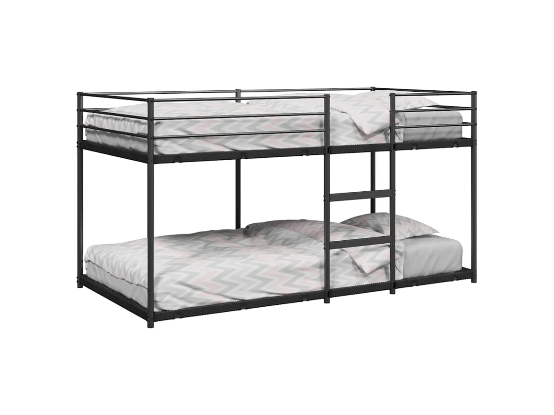Vidaxl Beliche Sem Colchão 100x200 Cm Aço Preto
