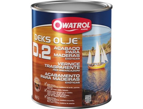 Barniz Marinho Brilhante e Flexível Incolor 2,5 Litros Deks Olje D2