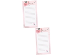 2 peças, 1 caderno, lista de tarefas para geladeira, para cadernos de bloco de notas magnéticos, faça um bloco de notas.