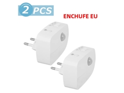 (2 Unidades) Mini Luz Noturna Led Com Sensor De Presença Pir, 3 Modos, Plugue Padrão Europeu.