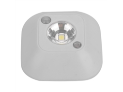 Luz Noturna com Sensor de Movimento Infravermelho Sem Fio Mini Led para Armário, Gabinete, Branca