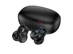 Fones De Ouvido Bluetooth De Condução Óssea Tws 5.3 Com Clipe Para Orelha E Brinco Sem Fio - Preto