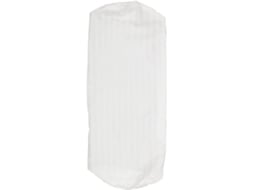 Capa de Almofada Redonda para o Pescoço, Feita Tecido Branco com Superfície Macia e Reutilizável, CHABERLU