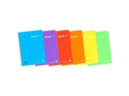 Caderno Enri Multicolorido A4 80 Páginas Regular Reto Brilvibera