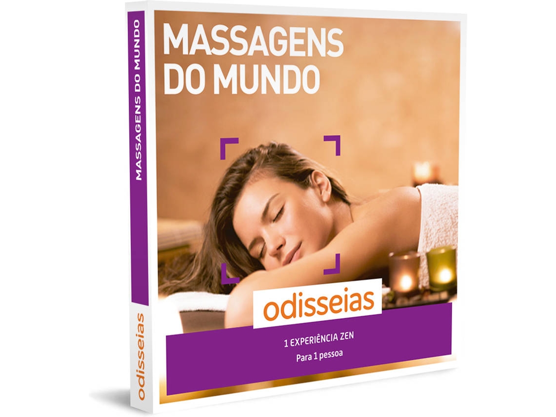 ODISSEIAS Pack Presente - Massagens do Mundo | Experiência de Spa para 1 pessoa