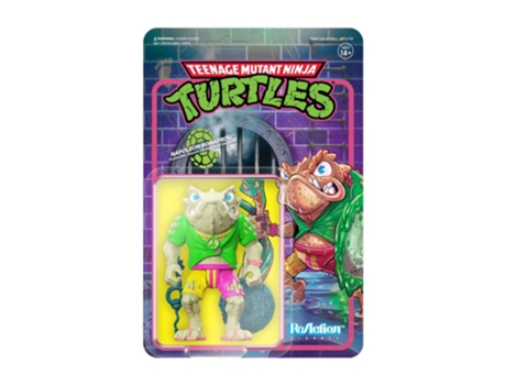Figura Super7 TMNT Tv '87 Napoleon Bonafrog Figura Reaction 3.75 TEENAGE MUTANT NINJA TURTLES