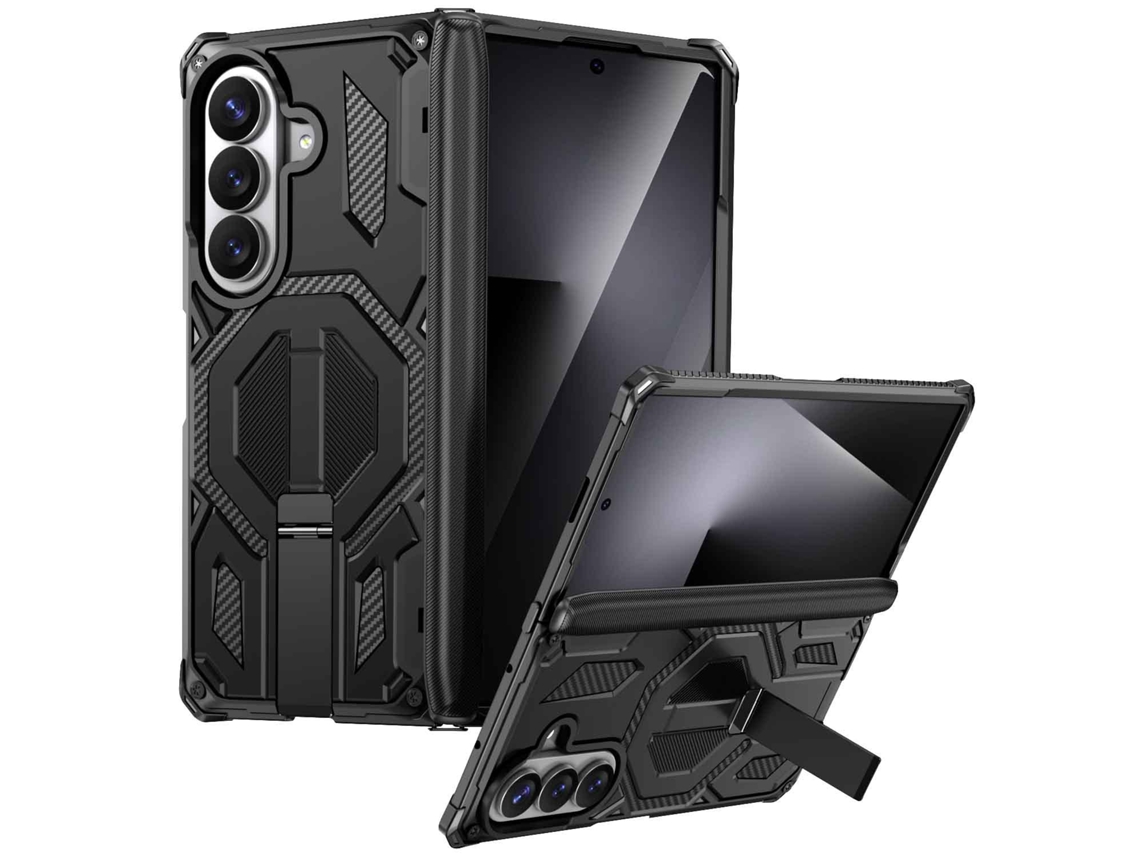 Capa Para Samsung Galaxy Z Fold8 Ultra, Capa Protetora Magnética À Prova De Quedas Com Suporte Gertiz (preto)
