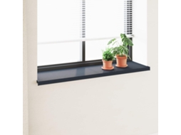 Vidaxl Soleira De Janela Antracite Com Veios De Madeira Pvc