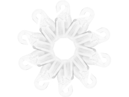 Conjunto De 10 Ganchos Para Varão De Cortina, Ganchos De Plástico Com Pompons Para Suporte Do Varão, Leves E Duráveis Conjunto De 10 Ga