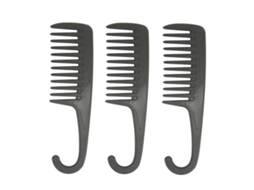 3 Pentes De Banho Penduráveis Para Reduzir Queda De Cabelo, Pente Desembaraçador Confiável Com Gancho Para Lar E Salão De Beleza