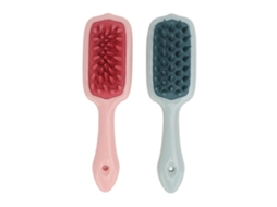 2026 Conjunto de 2 Escovas de Shampoo com Cerdas Macias de Silicone para Limpeza Profunda, Massagem e Esfoliação do Couro Cabeludo