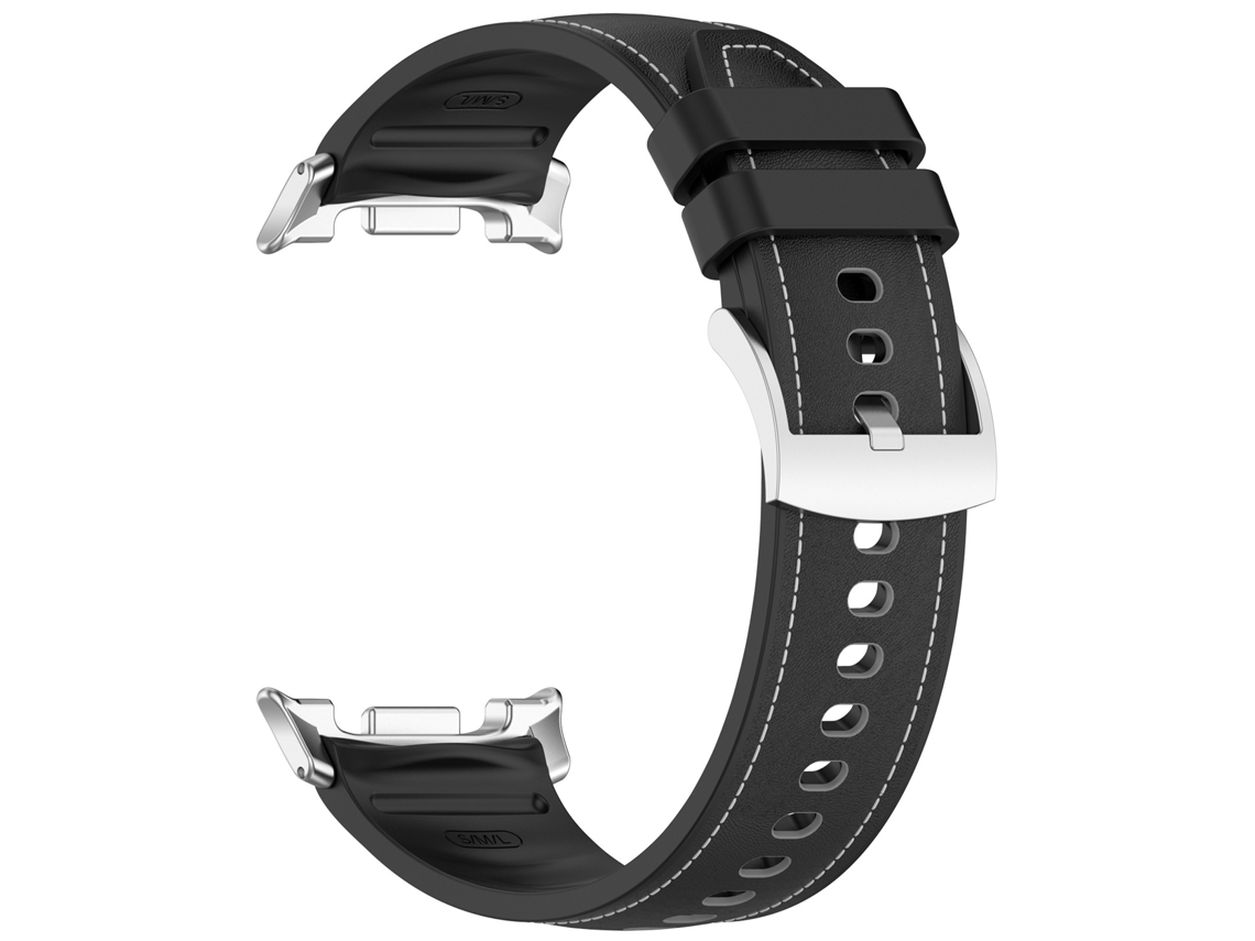 Bracelete De Couro De Silicone Compatível Com Samsung Galaxy Watch8 Pr Inf
