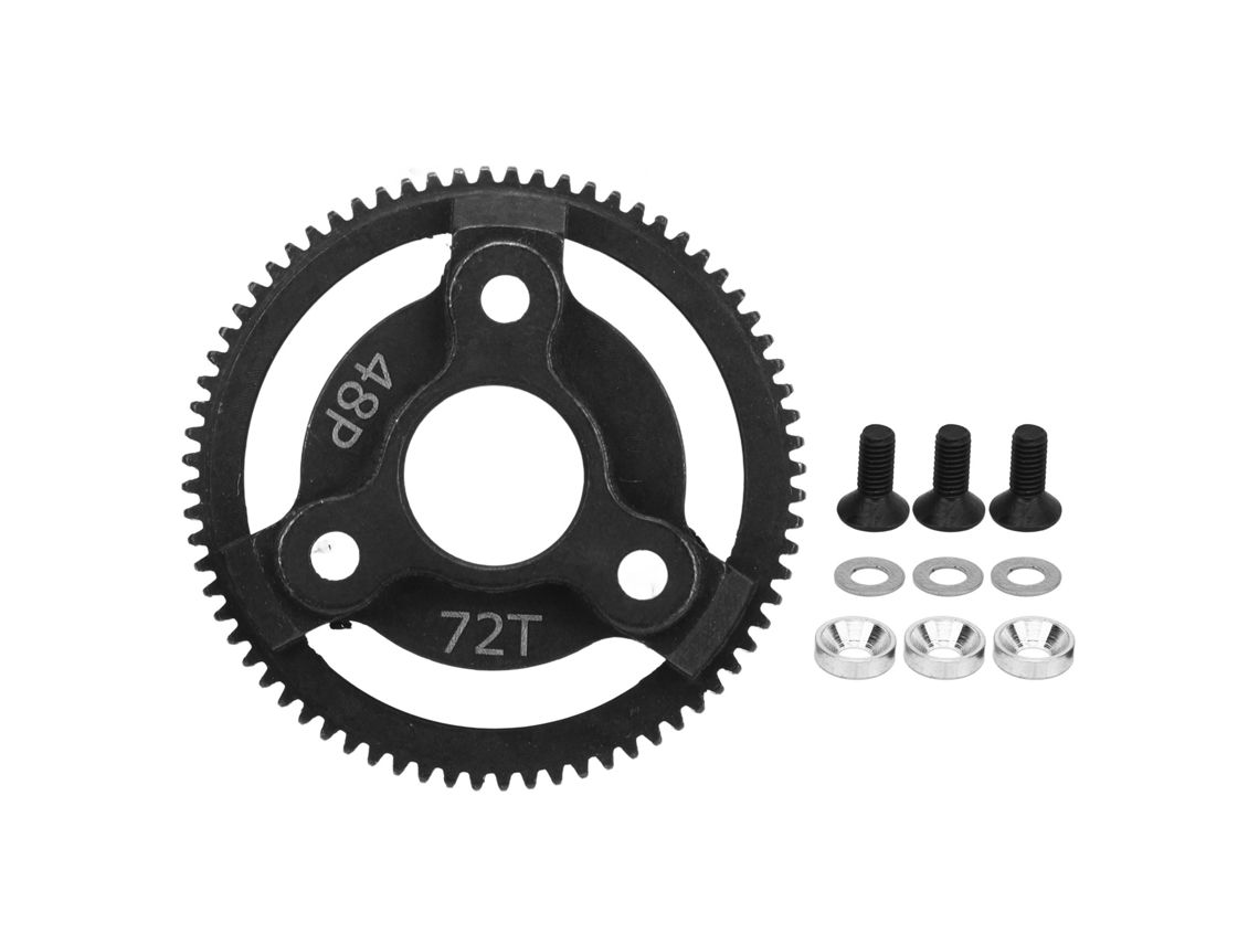 Mali engrenagem de Aço 48p Durecida para Carro Rc Traxxas Slash 2wd 1/10 Peças de Upgrade 72dentes
