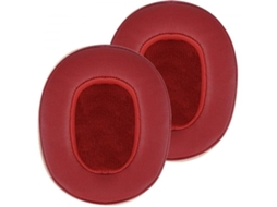 Conjunto 2 Almofadas Zruxe Para Skullcandy Crusher Anc/evo/3.0/2.0/360/hesh 3/venue (vermelho, Pele Ecológica)