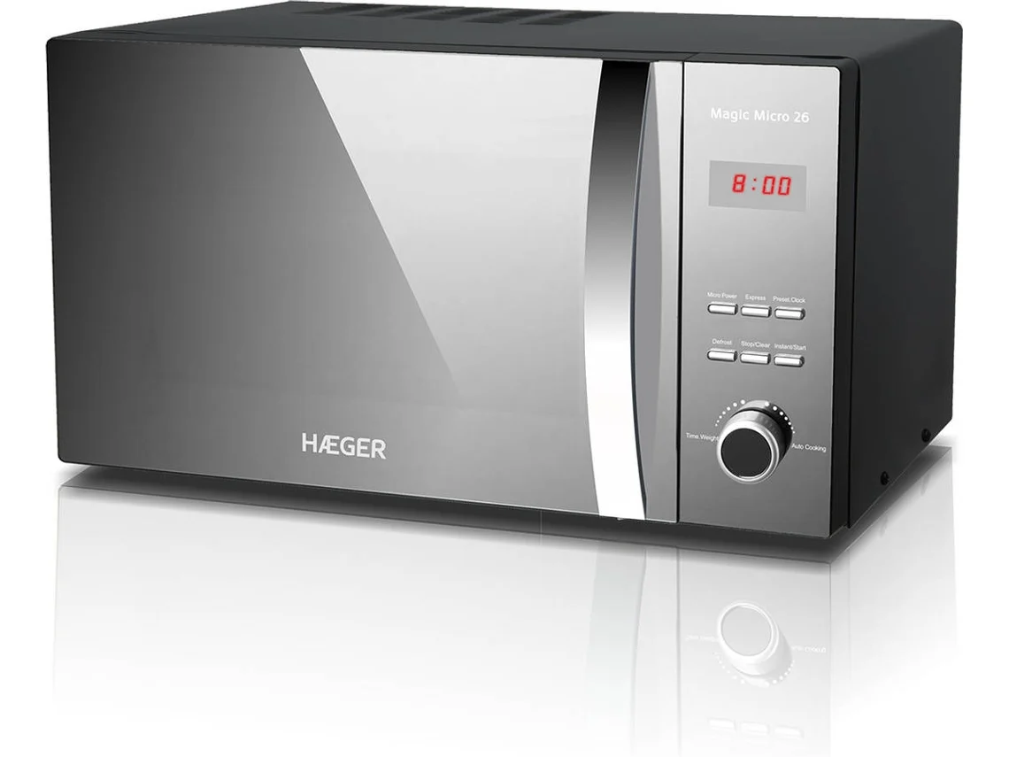 Micro-ondas  HAEGER Magic Micro (26 L - Sem Grill - Cinzento Metalizado)