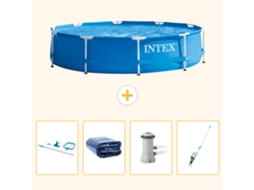 Intex Piscina Com Estrutura Redonda - 366x76 Cm - 5-peças S149