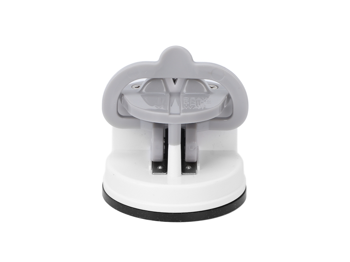 Afilador De Facas Multifuncional Mini Portátil Com Ventosa Para Cozinha Residencial Branco