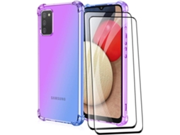 Conjunto de Películas de Ecrã Slope Translúcida Amortecedor para Samsung Galaxy A02 S HONGWE. Multicor (2un)