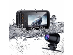 i-azdome Gravador de Condução para Motocicleta, Dianteiro, Traseiro, Lente Dupla, DVR, Função de Alerta BSD, Lente à Prova d'Água, HD, Grande Angular, Seguir