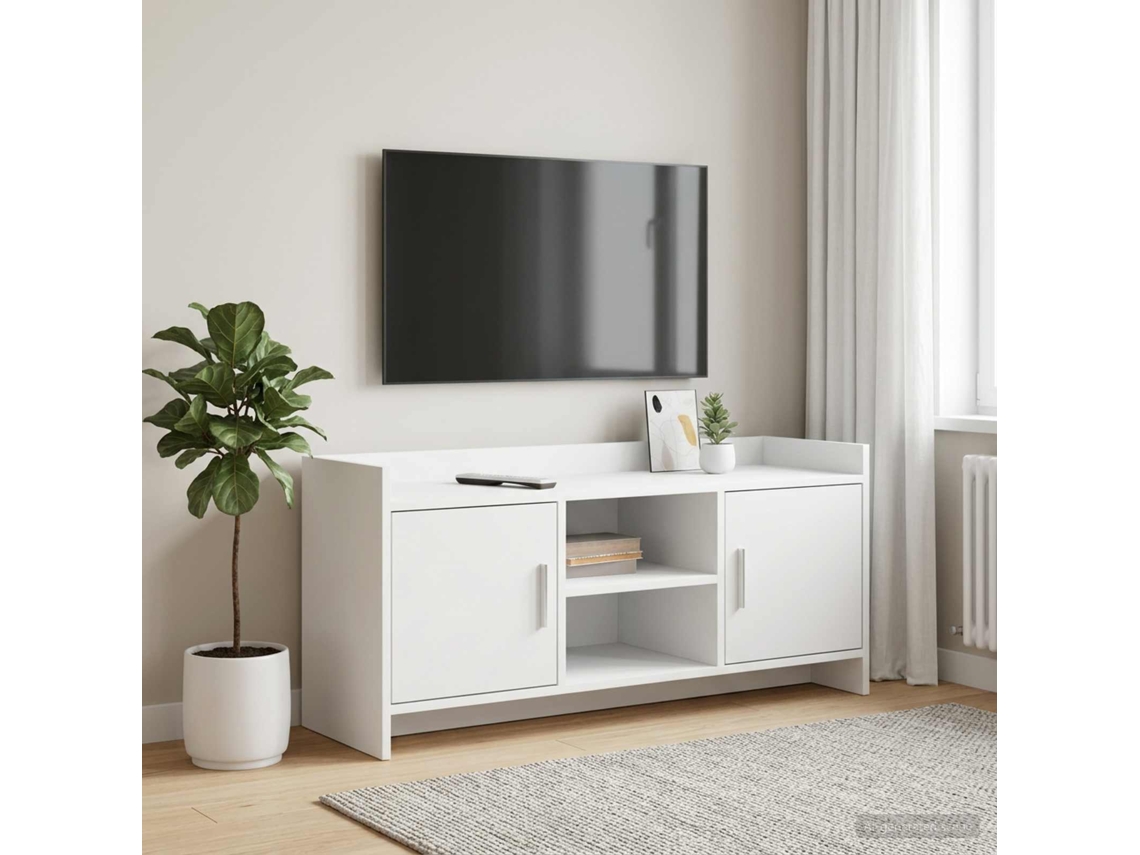Vidaxl Gabinete Para Tv 102 X 33 X 47 Cm Branco Derivados De Madeira