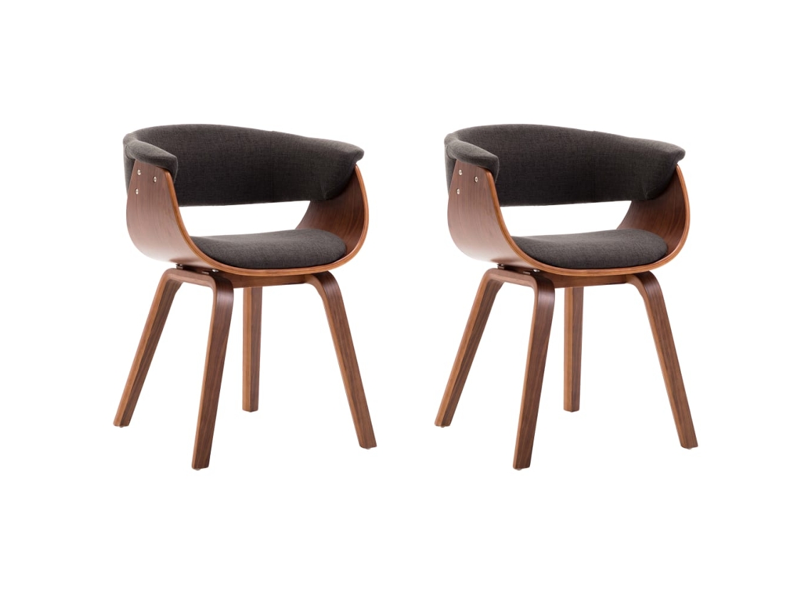 Dining Chair, Dining Chairs Vidaxl Cinzeto Tecido (n/a)