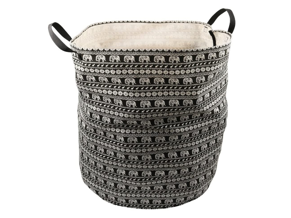 Cesto de Roupa Dobrável de 45L com Tampa BRILVIBERA