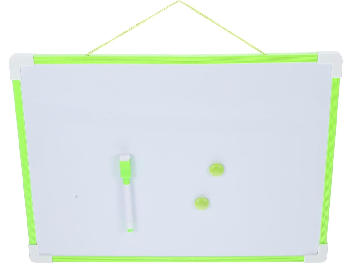 Quadro de Notas Apagável Dupla Face Stobaza A3, Verde, Branco Magnético para Escritório, Escola e Casa, Anotaç