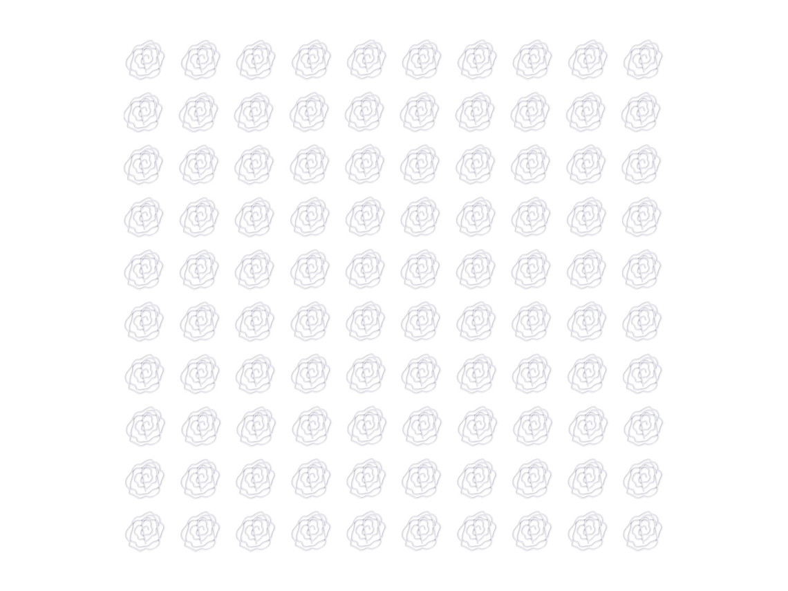 100 Clipes De Papel Em Formato De Rosa. Clipes De Papel Metálicos Leves E Antiderrapantes, Ideais Para Escritório E Escola. Aquaforge