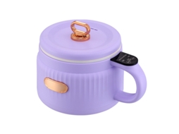 Panela Elétrica para Ramen, Proteção Contra Queimaduras a Seco, Revestimento Cerâmico Antiaderente, 1,6l Roxa SIURN