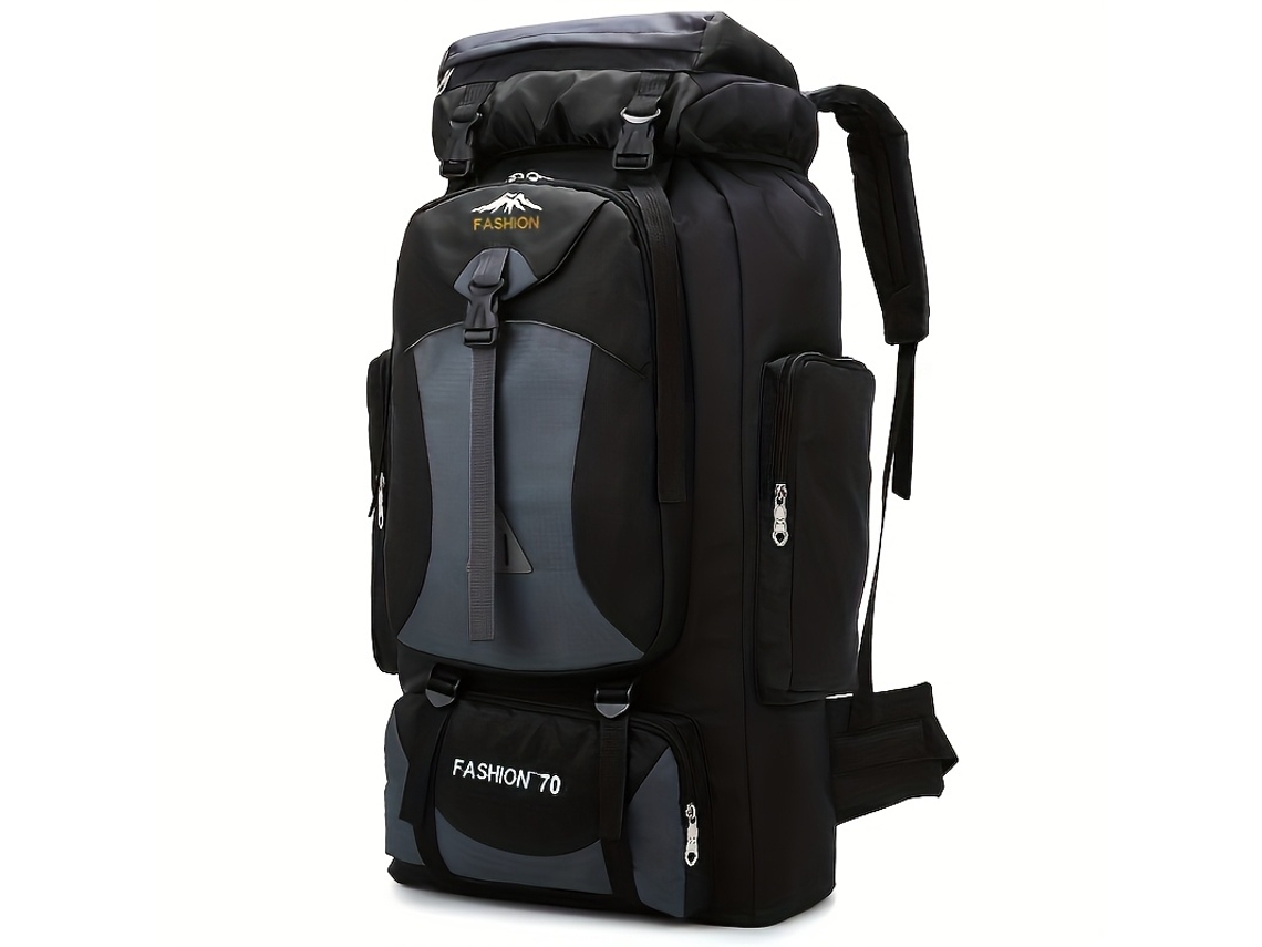 Mochila De Viagem De Nylon De 70 Litros Para Caminhadas E Camping, Para Transporte E Organização Prática Dos Artigos Indicados