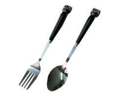 Conjunto de Talheres para Crianças 2 Peças Colher e Garfo NEVEANCE