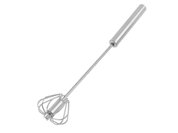 Batidor de Huevos Manual de Acero Inoxidable S/MARCA