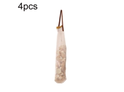 Pacote Com 4 Sacolas Penduradas Para Frutas E Vegetais, Sacos De Malha Para Armazenamento De Cebolas Everley891