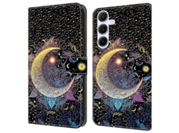 Bright Moon26-27 For Samsung Galaxy A17 5g Case Wallet Stand Pattern Printing Pu Leather Flip Phone Cover