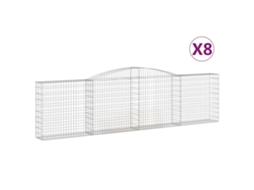 Gabion Basket, Gabion Baskets Vidaxl Prateado Ferro (400 X 30 X 100/120 Cm)