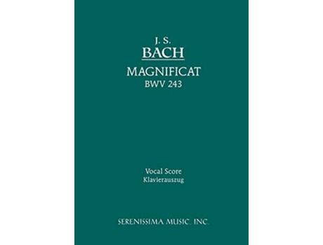 Livro Magnificat BWV 243 Vocal score de Johann Sebastian Bach (Inglês)