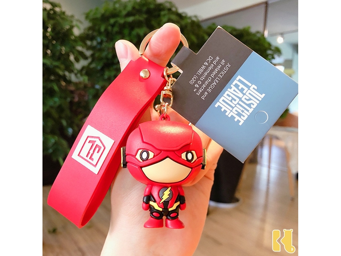 Figura GAATPOT Genuine Dc Anime Figures Justice League Superman Batmaner Wonder Woman Keychain Key Ring Pendant For Children Toy Birthday Gift