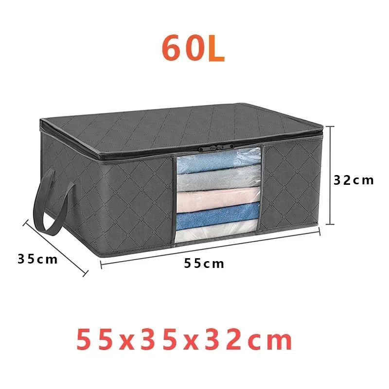 1/3 Unidades De Saco Organizador De Roupas De Grande Capacidade, Dobrável, Em Feltro, Para Organizar Roupas No Quarto E Guarda-roupa