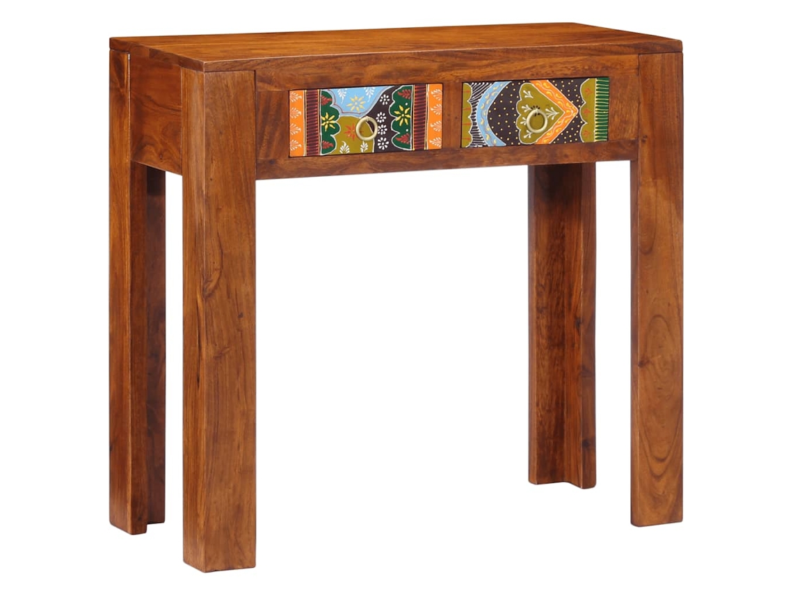 Vidaxl Mesa De Consola 80x35x75 Cm Madeira Maciça Acácia