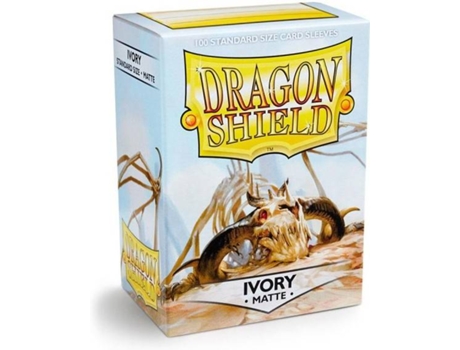 Jogo de Cartas  Dragon Shield Sleeves 100 Ivory (Inglês - Idade Mínima: 8)