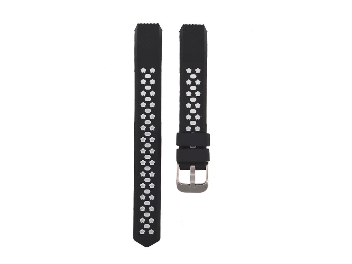 Cinto de Pulseira de Frequência Cardíaca EOOCOO, compatível com Fitbit Alta/HR, silicone bicolor