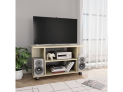 Vidaxl Móvel de Tv com Rodas 80x40x45 Cm Deriv.madeira Carvalho Sonoma