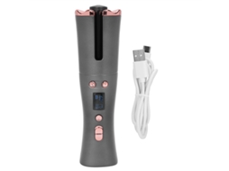 Chapinha De Cabelo Automática Sem Fio Recarregável Usb Lcd 6 Marchas Para Cachos E Ondas