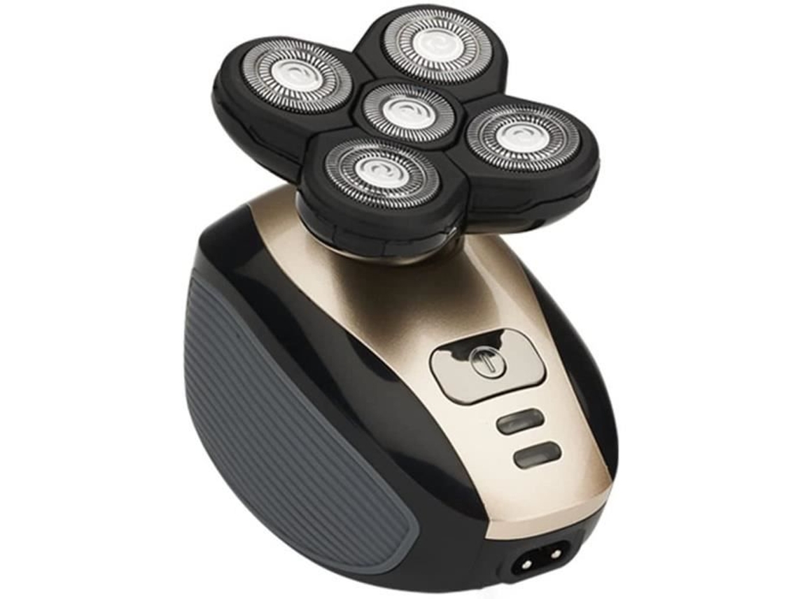 Swiftgood Lk-1800 5 em 1 barbeador elétrico 4D recarregável cabeça careca para homens 5 cabeças flutuantes aparador de orelha e barba 175 S/MARCA